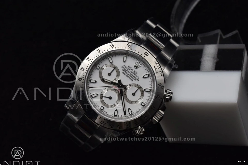Dial 1:1 SS Daytona Best V2 White on Bracelet QF SA4130 Edition 116520 0329